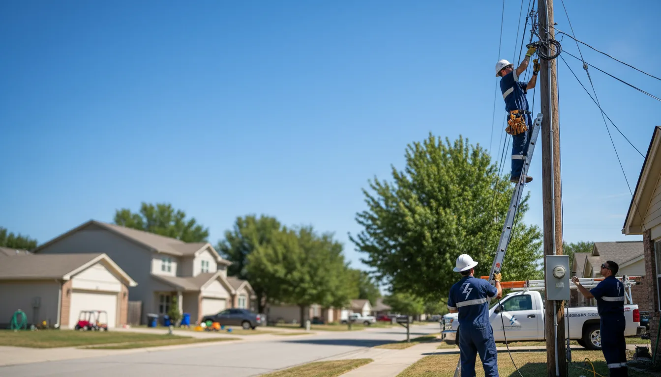 Residential electrician providing installation services in North Bridgton, ME